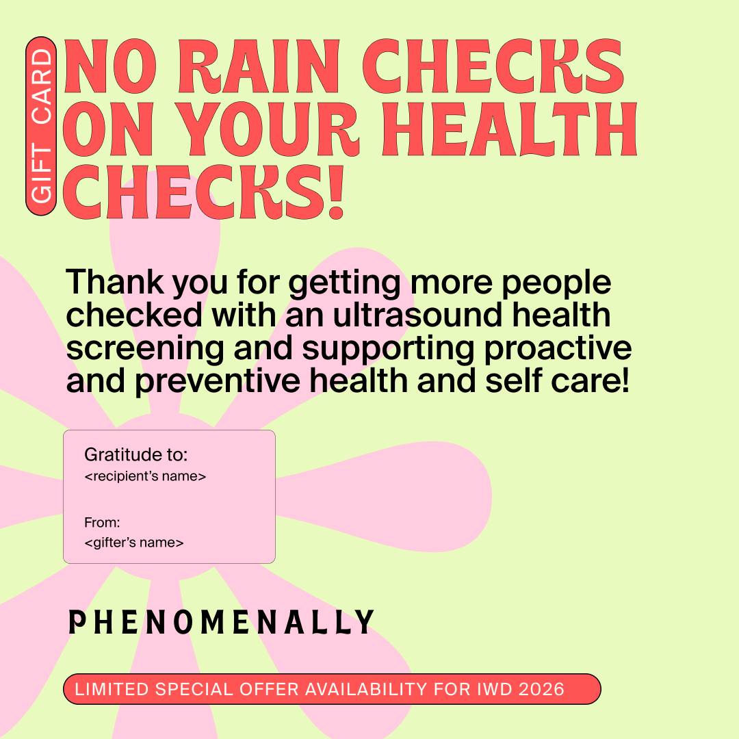 IWD 2026 Women's Wellness Weekend: Ultrasound Screening/ Health Exam Gift Card