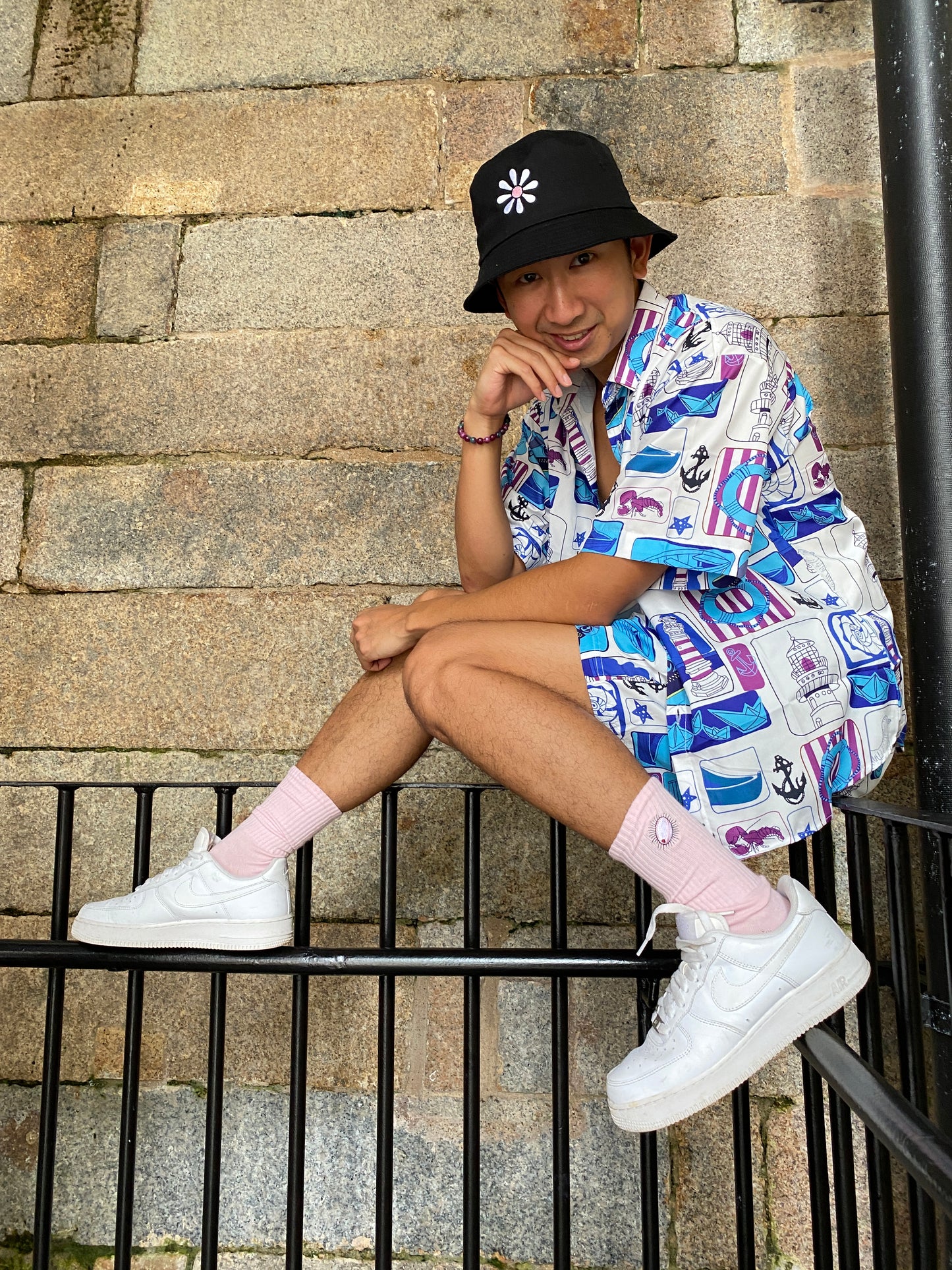 BRCA Pink Mid Crew Socks