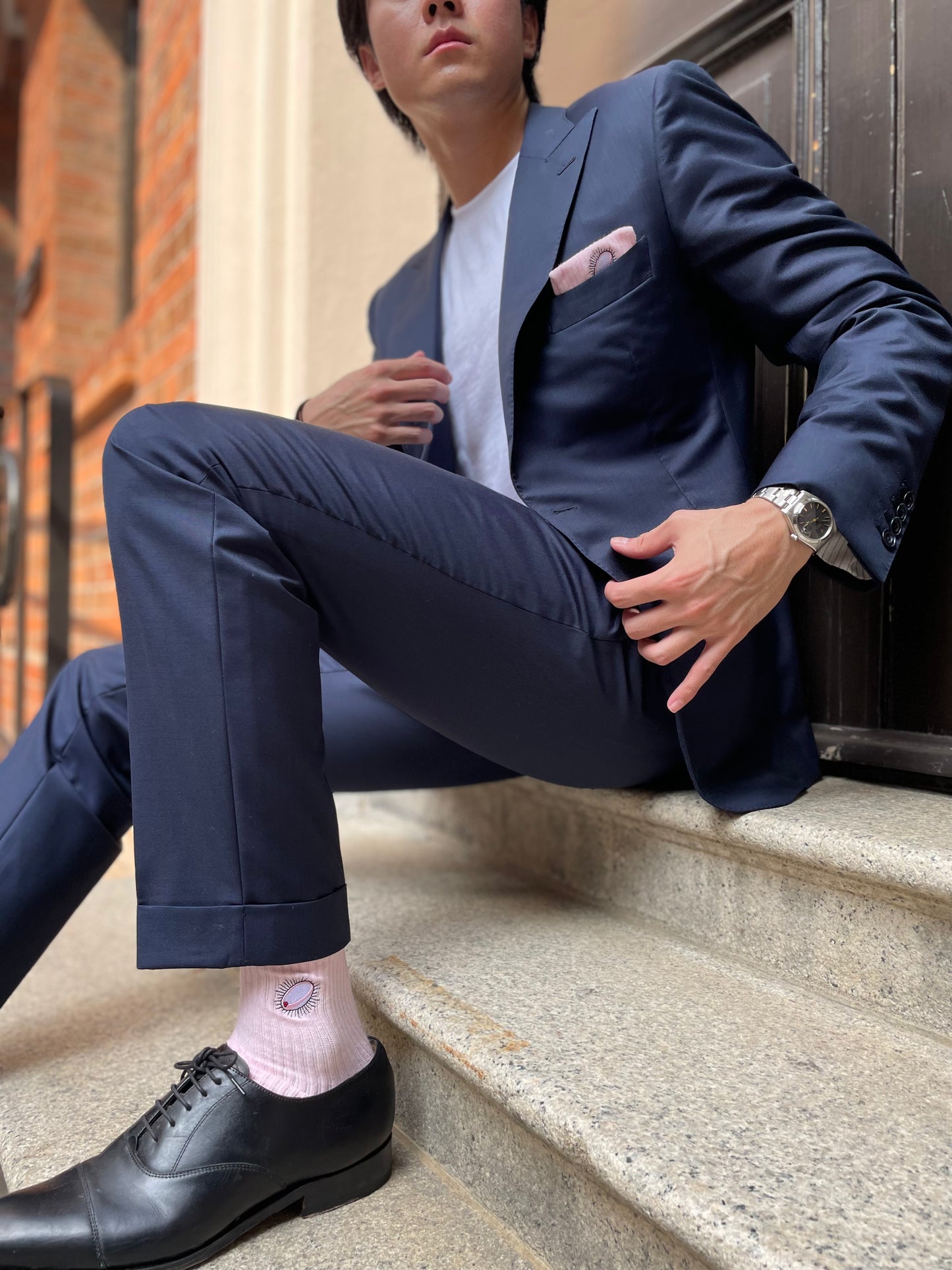 BRCA Pink Mid Crew Socks