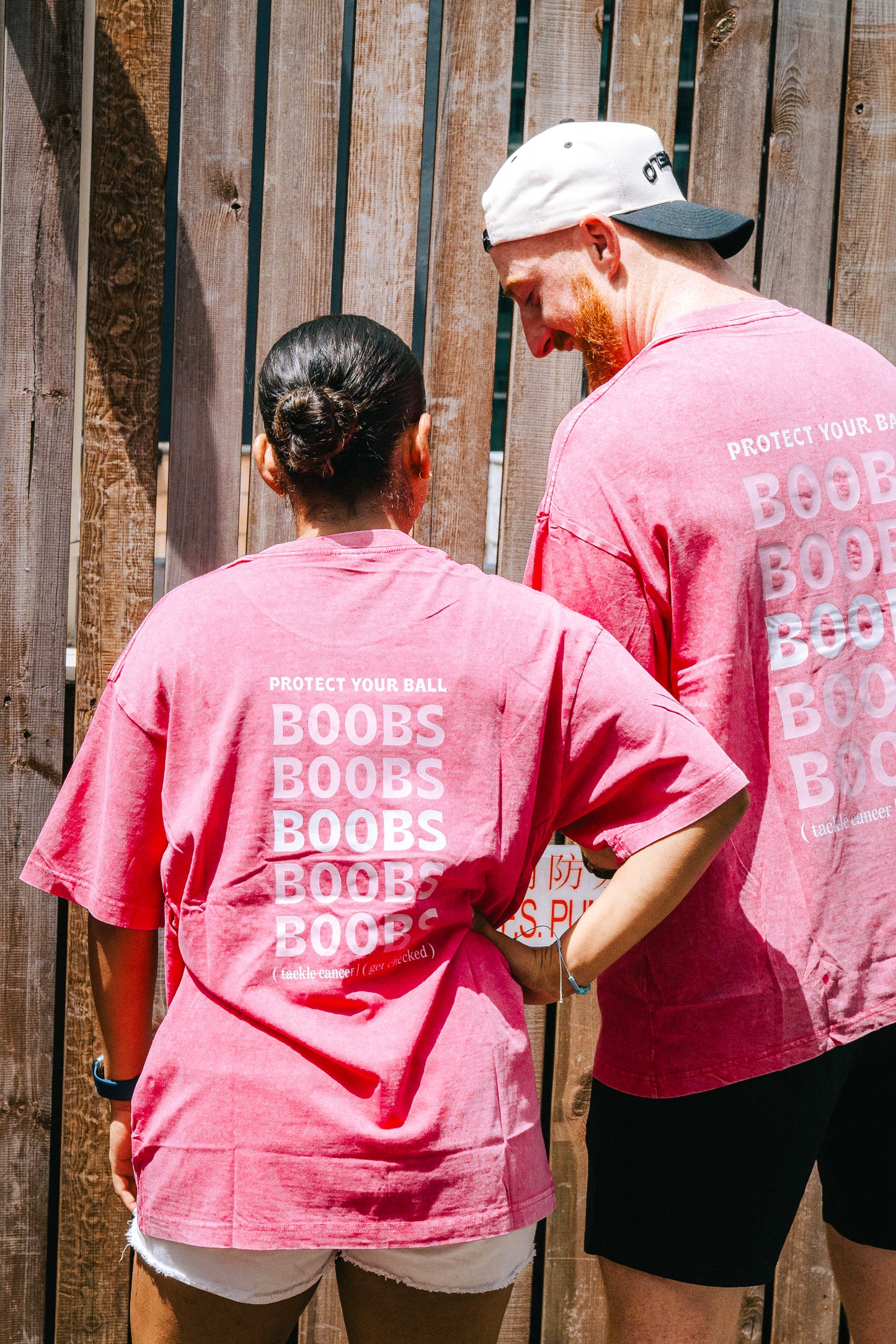 Boobs Boobs Boobs Awareness - Oversized T-shirt Style
