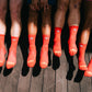 PYB25 Pink Mid Crew Socks