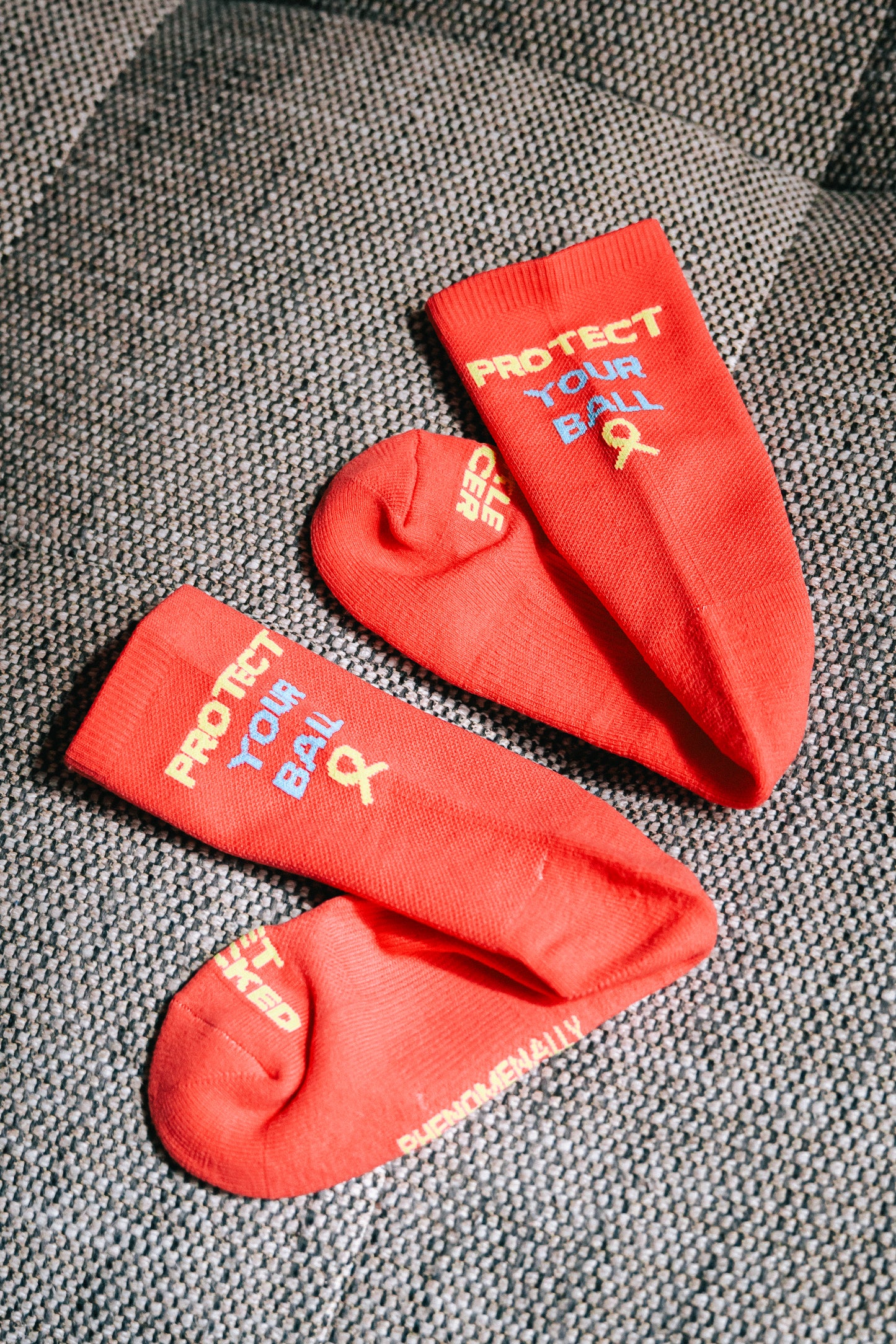PYB25 Pink Mid Crew Socks