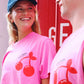 Protect Your Cherries 2025 Pink Tee - She Runs Collective x Phenomenally Pink