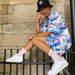 BRCA Pink Mid Crew Socks