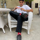 HOXB Red Mid Crew Socks